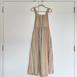 ACE & JIG Rainbow Plaid Willa Dress, Size L